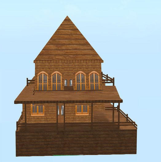 Blockhaus0001 161 Prims 50x50 RezzBox