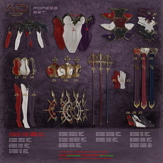 20 Popess GLOVES Red [AD]