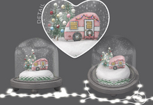 Dahlia - Boxing Day - Snow Globe - Pink 