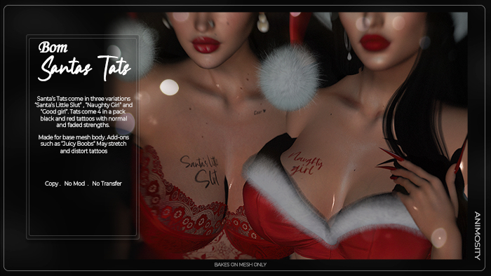 Animosity - Santa Tats -  Fatpack