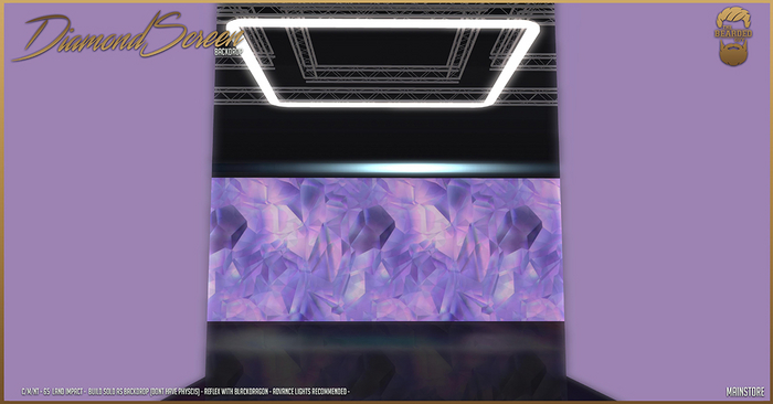 Diamond Screen Backdrop - The Bearded Guy