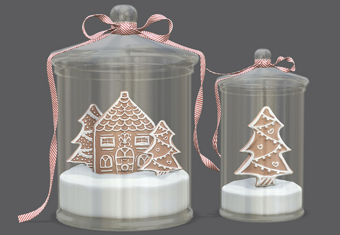 Dahlia - Boxing Day - Gingerbread Jars 