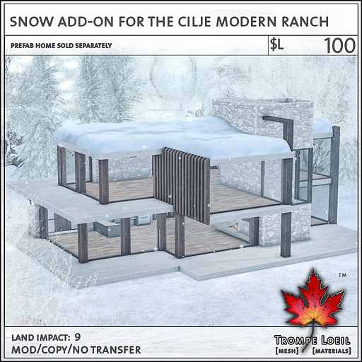 Trompe Loeil - Snow Add-On for the Cilje Modern Ranch [mesh]