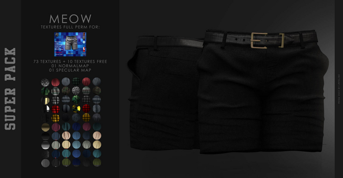 SUPER PACK - Textures Meow for Aladin_Short_Full_Perm