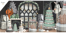 Dahlia - Boxing Day - FATPACK - Presents, Snow Globe, Treats, Macaroon, Cappucino, Mirror, Gingerbread Jars, Cloches