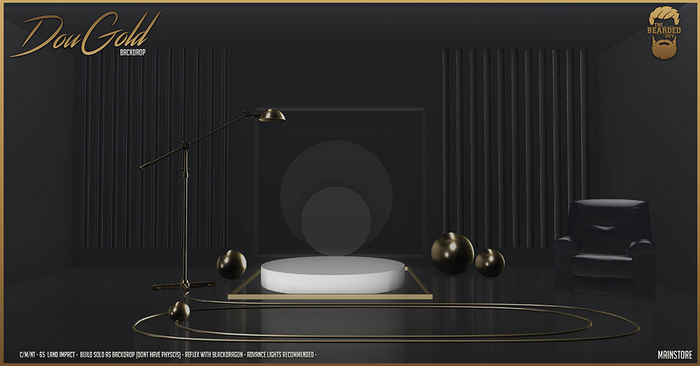 Dou Gold Backdrop - The Bearded Guy