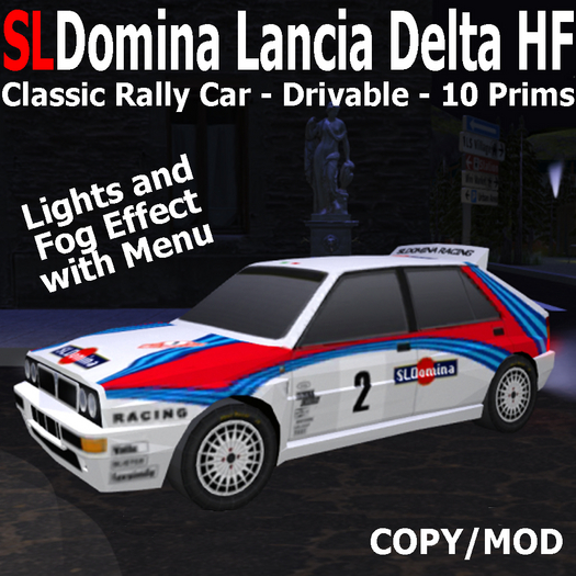 SLDomina Lancia Delta HF Classic Rally - Driveable - COPY