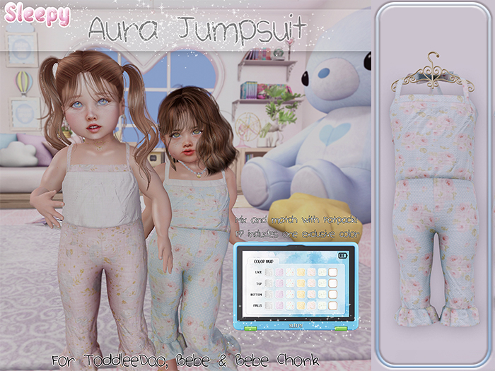 Sleepy. Aura Jumpsuit Blue