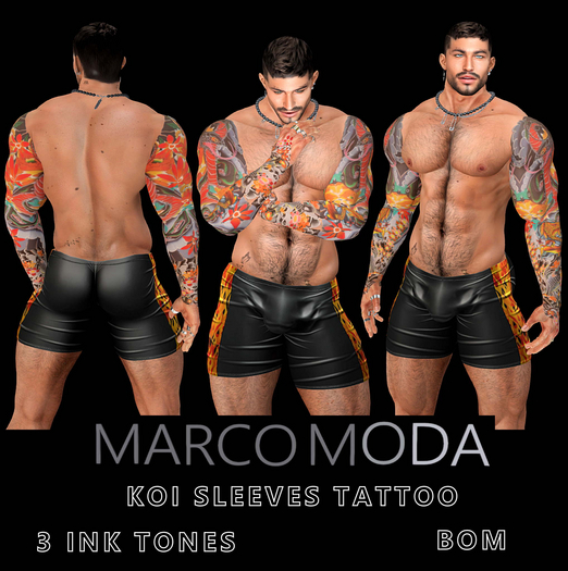 MM KOI SLEEVES TATTOO