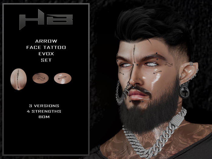 [HB] Arrow Face Tattoo EvoX  (Add me)