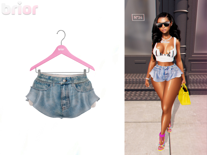 [Brior] Ashley Flared Shorts - (Mid)