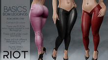 RIOT / Basic Low Rise Leggings - Fatpack
