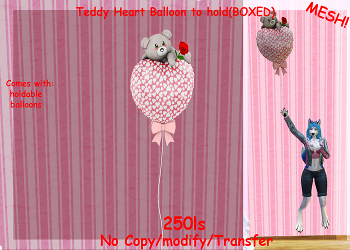Teddy Heart Balloon Decor(BOXED)