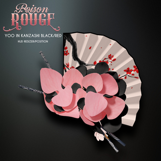 POISON ROUGE Yoo In  Kanzashi Black/Red