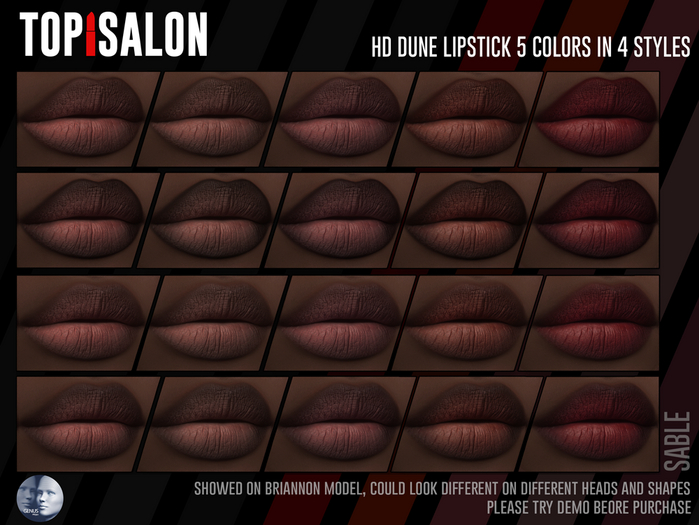 TOP1SALON - HD DUNE LIPSTICK (Genus) SABLE