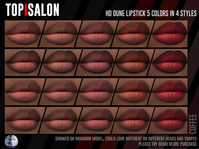TOP1SALON - HD DUNE LIPSTICK (Genus) COFFEE