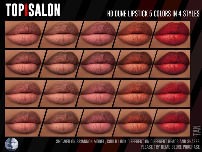 TOP1SALON - HD DUNE LIPSTICK (Genus) TAN