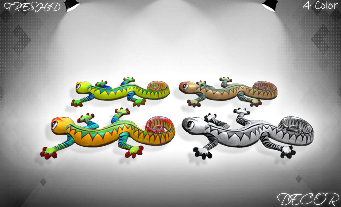 FRESH3D Geko decor