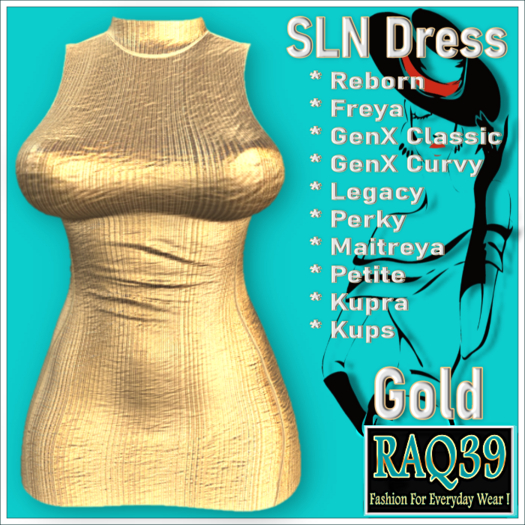 [R39] SLN Dress-Gold