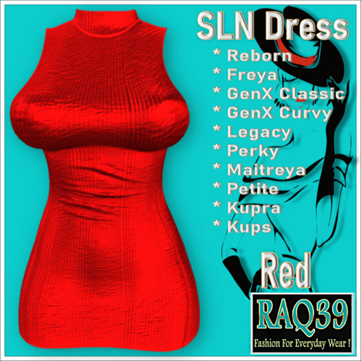 [R39] SLN Dress-Red