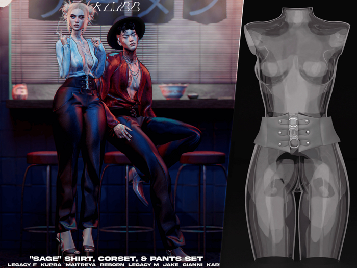 #Klubb "Sage" Corset [Razor Blade]