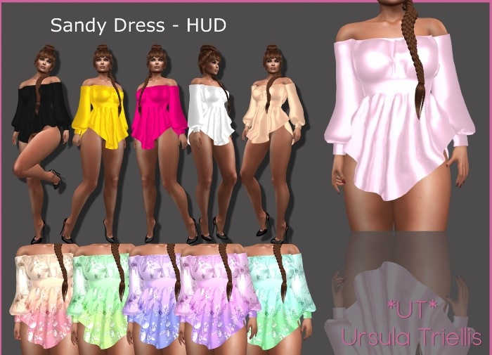 6533 Mesh  Sandy Mini Dress - [Fatpack]
