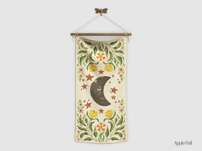 Apple Fall Original Artwork - Moon Garden Banner, Light