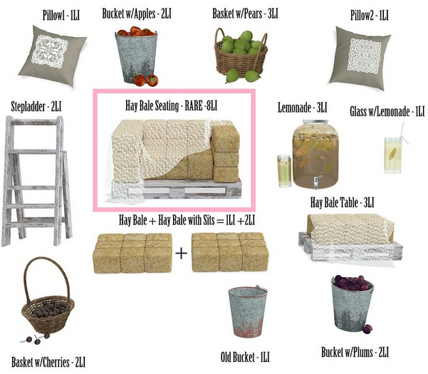 [ zerkalo ] Country Living - Hay Bale Seating - RARE
