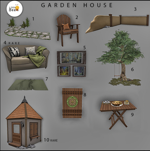 10 - Little Bee - Garden House RARE