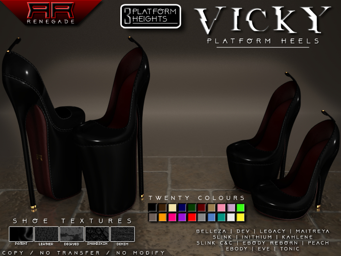 [Renegade] Vicky Platform Heels