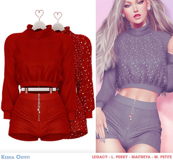 .Safira. Keesha Outfit Red