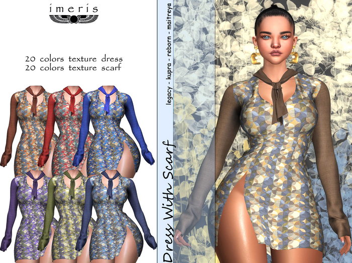 DEMO DRESS WITH SCARF -1