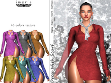 DEMO DRESS WITH SCARF -2