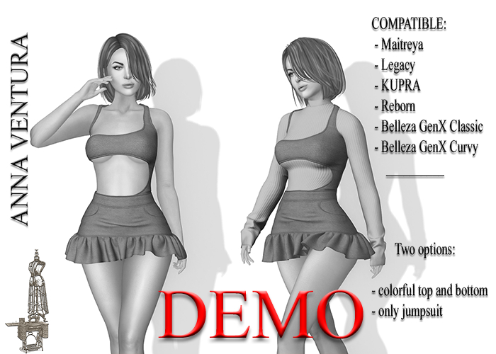 A.V. _  Bodycon Cheryl  _DEMO_Maitreya, Kupra, Legacy, Reborn, Belleza GenX Classic & Curvy