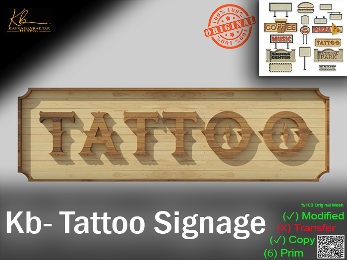 Kb- Tattoo Signage