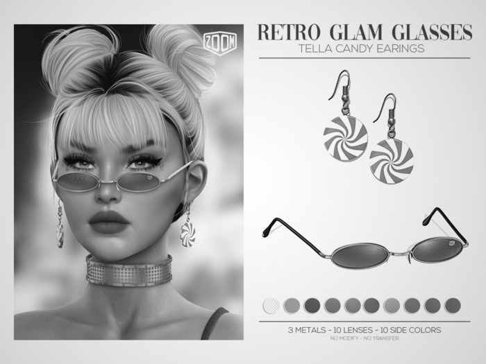 [Z O O M] Retro Glam Glasses - DEMO