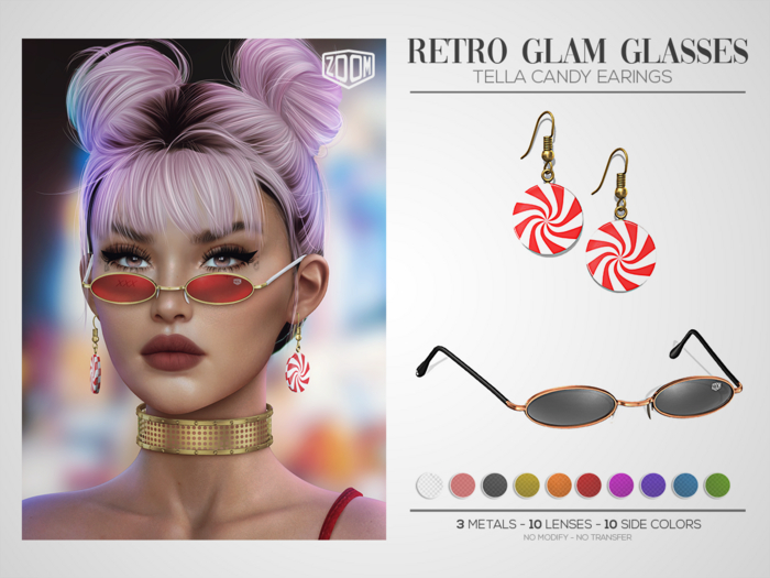 [Z O O M] Retro Glam Glasses