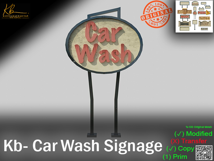 Kb- Car Wash Signage