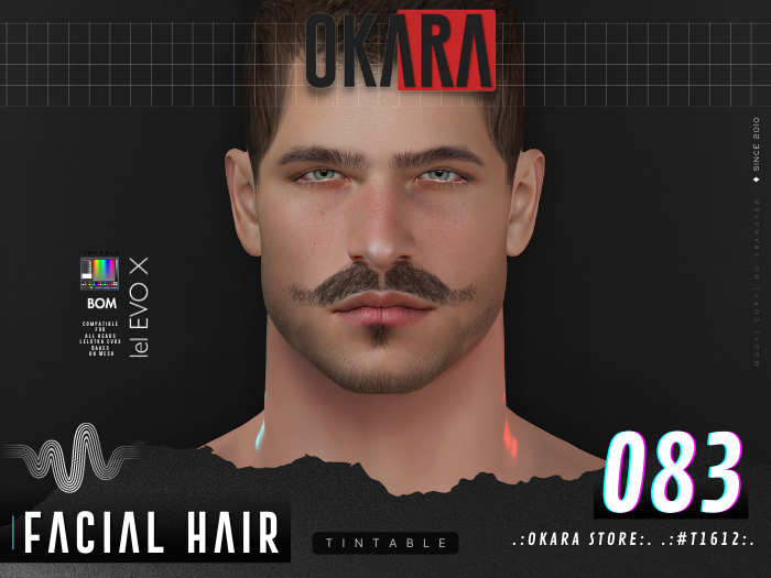 .:OKARA STORE:. .:#T1612:. BEARD-2K22-BOM-083 evoX