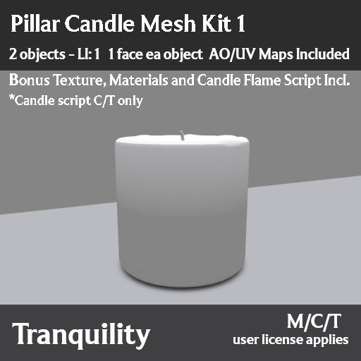 Tranquility - Pillar Candle Mesh Kit 1