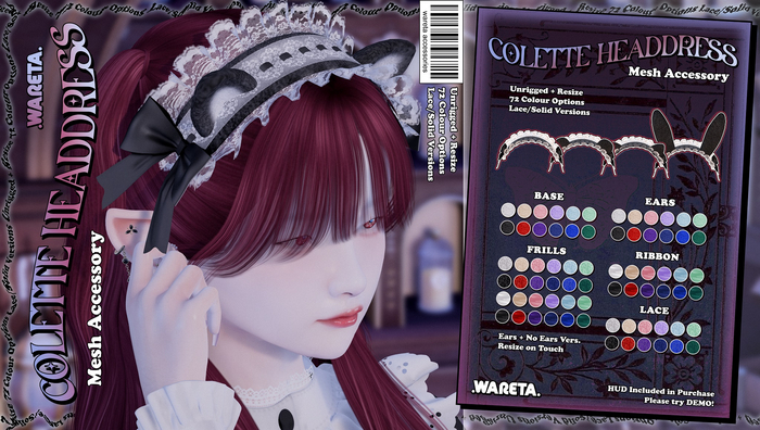 .WARETA. Colette Headdress - Bunny (Add Me!)