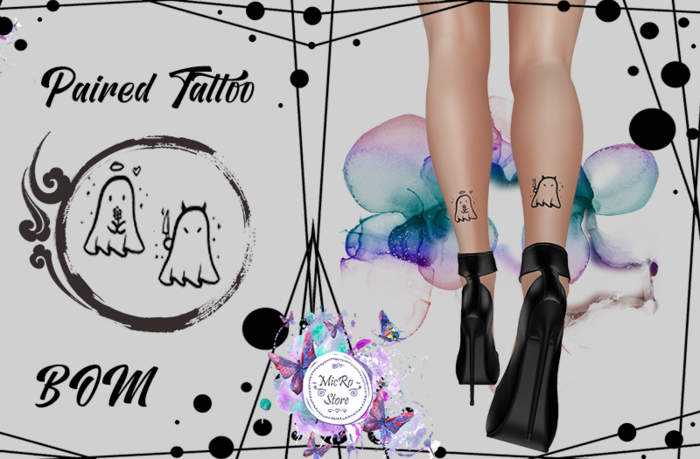 - MicRo - Paired Tattoos Booo ghost