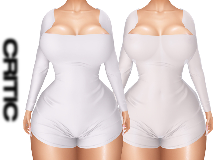 !CRITIC Stas Romper - White