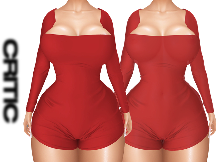 !CRITIC Stas Romper - Red