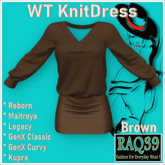 [R39] WT KnitDress-Brown