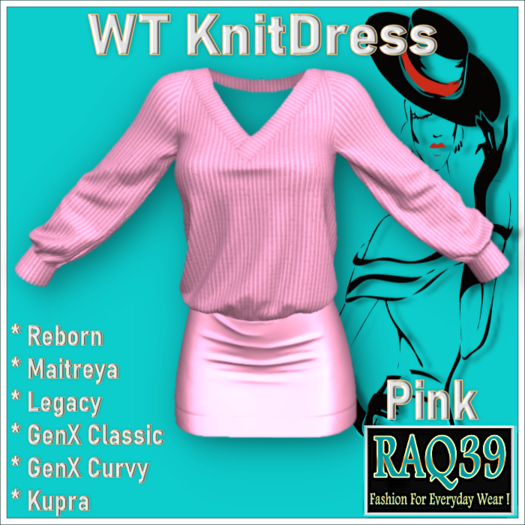 [R39] WT KnitDress-Pink