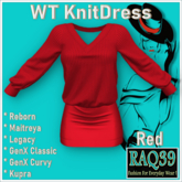 [R39] WT KnitDress-Red
