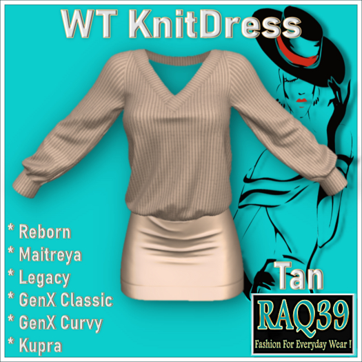[R39] WT KnitDress-Tan