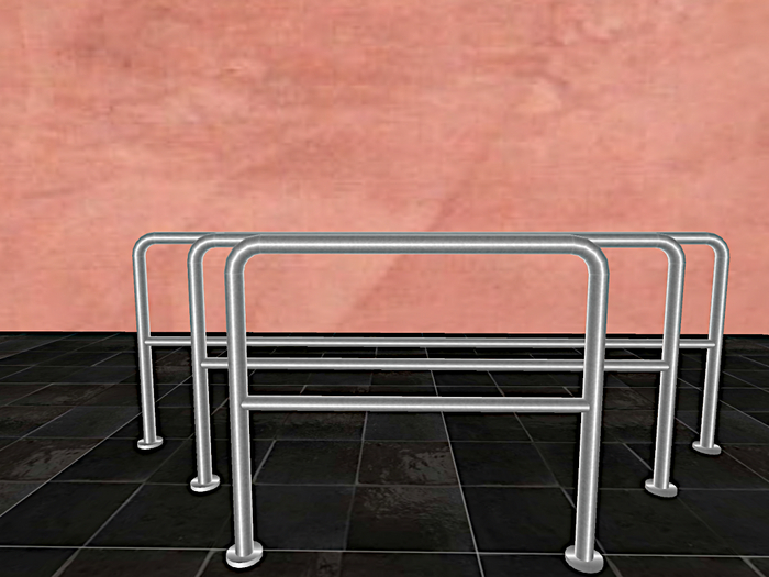 Metal Club Railings Set - Full Permission Mesh