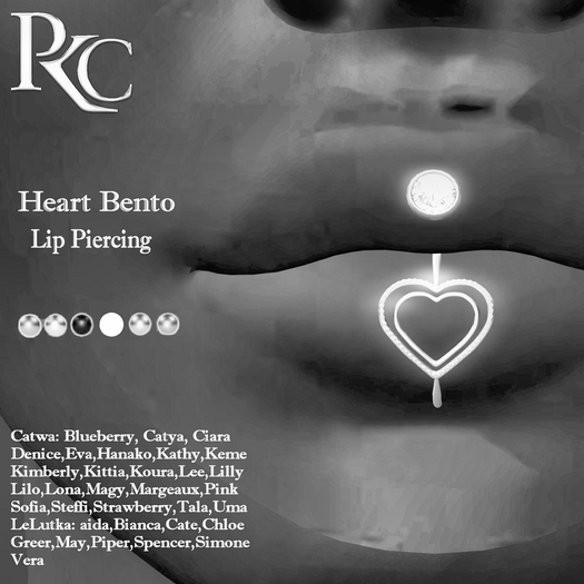 *PKC* Heart Bento Lip Piercing DEMO